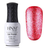 HNM 8ML Glitter Bling Nail Polish Soak Off Stamping Paint Nail Gelpolish Nail Art Vernis a Ongle Enamel Nagellak Lucky Lacquer