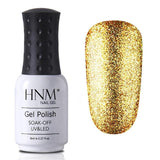 HNM 8ML Glitter Bling Nail Polish Soak Off Stamping Paint Nail Gelpolish Nail Art Vernis a Ongle Enamel Nagellak Lucky Lacquer