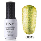 HNM 8ML Glitter Bling Nail Polish Soak Off Stamping Paint Nail Gelpolish Nail Art Vernis a Ongle Enamel Nagellak Lucky Lacquer