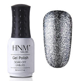 HNM 8ML Glitter Bling Nail Polish Soak Off Stamping Paint Nail Gelpolish Nail Art Vernis a Ongle Enamel Nagellak Lucky Lacquer