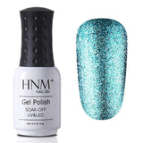 HNM 8ML Glitter Bling Nail Polish Soak Off Stamping Paint Nail Gelpolish Nail Art Vernis a Ongle Enamel Nagellak Lucky Lacquer