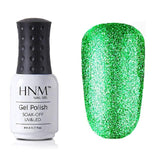 HNM 8ML Glitter UV Nail Gel Long Last LED Lamp Gel Varnish Esmalte Permanente Nail Art Gel Nail Polish Stamping Gelpolish Ink