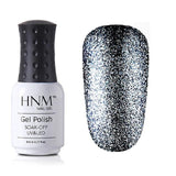 HNM 8ML Glitter UV Nail Gel Long Last LED Lamp Gel Varnish Esmalte Permanente Nail Art Gel Nail Polish Stamping Gelpolish Ink