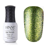 HNM 8ML Glitter UV Nail Gel Long Last LED Lamp Gel Varnish Esmalte Permanente Nail Art Gel Nail Polish Stamping Gelpolish Ink