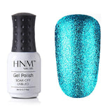 HNM 8ML Glitter UV Nail Gel Long Last LED Lamp Gel Varnish Esmalte Permanente Nail Art Gel Nail Polish Stamping Gelpolish Ink