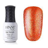 HNM 8ML Glitter UV Nail Gel Long Last LED Lamp Gel Varnish Esmalte Permanente Nail Art Gel Nail Polish Stamping Gelpolish Ink