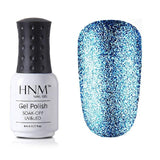 HNM 8ML Glitter UV Nail Gel Long Last LED Lamp Gel Varnish Esmalte Permanente Nail Art Gel Nail Polish Stamping Gelpolish Ink