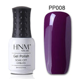 HNM 8ML Gray Series Winter Color UV Gel Nail Polish LED Lamp Gel Nail Polish Soak Off Hybrid Varnish Paint Stamping Top Base