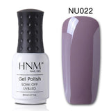 HNM 8ML Gray Series Winter Color UV Gel Nail Polish LED Lamp Gel Nail Polish Soak Off Hybrid Varnish Paint Stamping Top Base