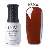 HNM 8ML Gray Series Winter Color UV Gel Nail Polish LED Lamp Gel Nail Polish Soak Off Hybrid Varnish Paint Stamping Top Base