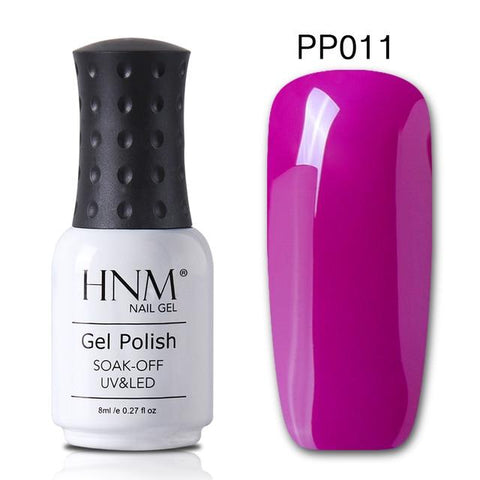 HNM 8ML Gray Series Winter Color UV Gel Nail Polish LED Lamp Gel Nail Polish Soak Off Hybrid Varnish Paint Stamping Top Base
