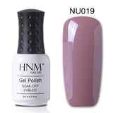 HNM 8ML Gray Series Winter Color UV Gel Nail Polish LED Lamp Gel Nail Polish Soak Off Hybrid Varnish Paint Stamping Top Base