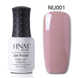 HNM 8ML Gray Series Winter Color UV Gel Nail Polish LED Lamp Gel Nail Polish Soak Off Hybrid Varnish Paint Stamping Top Base
