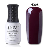 HNM 8ML Gray Series Winter Color UV Gel Nail Polish LED Lamp Gel Nail Polish Soak Off Hybrid Varnish Paint Stamping Top Base