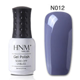 HNM 8ML Gray Series Winter Color UV Gel Nail Polish LED Lamp Gel Nail Polish Soak Off Hybrid Varnish Paint Stamping Top Base
