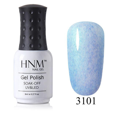 HNM 8ML Holographic UV Nail Gel Shell Cat Eye Gel Nail Polish LED Lamp Gelpolish Chameleon Soak Off Semi Permanent Lucky Lacquer