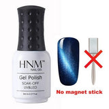 HNM 8ML Magnet Cat Eye Gel Nail Polish UV Led Gel Polish Long Last Hybrid Varnish Lacquer Gel Lak Lucky Semi Permanent Gelpolish