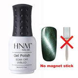 HNM 8ML Magnet Cat Eye Gel Nail Polish UV Led Gel Polish Long Last Hybrid Varnish Lacquer Gel Lak Lucky Semi Permanent Gelpolish