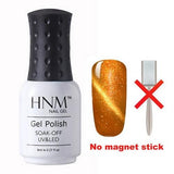 HNM 8ML Magnet Cat Eye Gel Nail Polish UV Led Gel Polish Long Last Hybrid Varnish Lacquer Gel Lak Lucky Semi Permanent Gelpolish