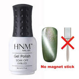 HNM 8ML Magnet Cat Eye Gel Nail Polish UV Led Gel Polish Long Last Hybrid Varnish Lacquer Gel Lak Lucky Semi Permanent Gelpolish