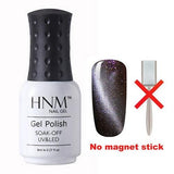 HNM 8ML Magnet Cat Eye Gel Nail Polish UV Led Gel Polish Long Last Hybrid Varnish Lacquer Gel Lak Lucky Semi Permanent Gelpolish