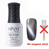 HNM 8ML Magnet Cat Eye Gel Nail Polish UV Led Gel Polish Long Last Hybrid Varnish Lacquer Gel Lak Lucky Semi Permanent Gelpolish