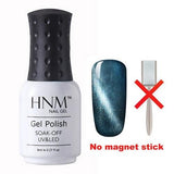 HNM 8ML Magnet Cat Eye Gel Nail Polish UV Led Gel Polish Long Last Hybrid Varnish Lacquer Gel Lak Lucky Semi Permanent Gelpolish