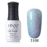HNM 8ML Nail Polish Nail Art Paint Gellak Colorful Hybrid Varnish Soak Off Semi Permanent Stamping Enamel Nail Gelpolish Lucky