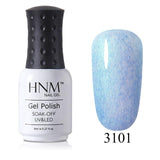 HNM 8ML Nail Polish Nail Art Paint Gellak Colorful Hybrid Varnish Soak Off Semi Permanent Stamping Enamel Nail Gelpolish Lucky