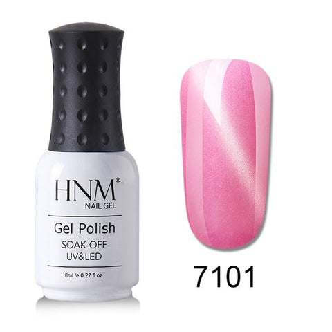 HNM 8ML Nail Polish Nail Art Paint Gellak Colorful Hybrid Varnish Soak Off Semi Permanent Stamping Enamel Nail Gelpolish Lucky
