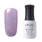 HNM 8ML Pure 28 Colors UV Gel Nail Polish Soak Off Lucky Lacquer Primer Led Hybrid Varnish Semi Permanent Top Base Paint Gellak