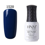 HNM 8ML Pure 28 Colors UV Gel Nail Polish Soak Off Lucky Lacquer Primer Led Hybrid Varnish Semi Permanent Top Base Paint Gellak