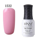 HNM 8ML Pure 28 Colors UV Gel Nail Polish Soak Off Lucky Lacquer Primer Led Hybrid Varnish Semi Permanent Top Base Paint Gellak