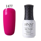 HNM 8ML Pure 28 Colors UV Gel Nail Polish Soak Off Lucky Lacquer Primer Led Hybrid Varnish Semi Permanent Top Base Paint Gellak