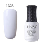 HNM 8ML Pure 28 Colors UV Gel Nail Polish Soak Off Lucky Lacquer Primer Led Hybrid Varnish Semi Permanent Top Base Paint Gellak
