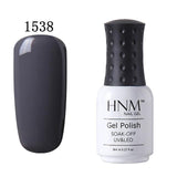 HNM 8ML Pure 28 Colors UV Gel Nail Polish Soak Off Lucky Lacquer Primer Led Hybrid Varnish Semi Permanent Top Base Paint Gellak