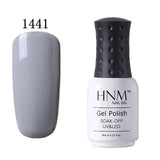 HNM 8ML Pure 28 Colors UV Gel Nail Polish Soak Off Lucky Lacquer Primer Led Hybrid Varnish Semi Permanent Top Base Paint Gellak