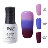 HNM 8ml Color Change Nail Polish Chameleon Gel Nail Polish Vernis Semi Permanent Top Coat Base Coat Gel Lak Gel Varnishes Primer