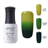 HNM 8ml Color Change Nail Polish Chameleon Gel Nail Polish Vernis Semi Permanent Top Coat Base Coat Gel Lak Gel Varnishes Primer