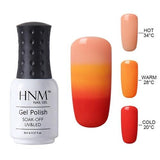 HNM 8ml Color Change Nail Polish Chameleon Gel Nail Polish Vernis Semi Permanent Top Coat Base Coat Gel Lak Gel Varnishes Primer