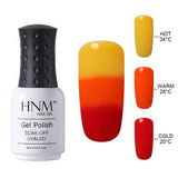 HNM 8ml Color Change Nail Polish Chameleon Gel Nail Polish Vernis Semi Permanent Top Coat Base Coat Gel Lak Gel Varnishes Primer