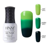 HNM 8ml Color Change Nail Polish Chameleon Gel Nail Polish Vernis Semi Permanent Top Coat Base Coat Gel Lak Gel Varnishes Primer