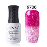 HNM 8ml  Nail Polish Snowy Temperature Color Change Nail Gelpolish UV Gel Polish Hybrid Lacquer Varnish GelPolish Stamping Glue