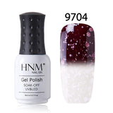 HNM 8ml  Nail Polish Snowy Temperature Color Change Nail Gelpolish UV Gel Polish Hybrid Lacquer Varnish GelPolish Stamping Glue
