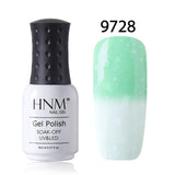 HNM 8ml  Nail Polish Snowy Temperature Color Change Nail Gelpolish UV Gel Polish Hybrid Lacquer Varnish GelPolish Stamping Glue