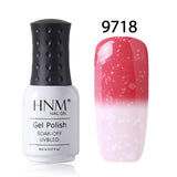 HNM 8ml  Nail Polish Snowy Temperature Color Change Nail Gelpolish UV Gel Polish Hybrid Lacquer Varnish GelPolish Stamping Glue
