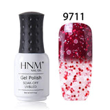 HNM 8ml  Nail Polish Snowy Temperature Color Change Nail Gelpolish UV Gel Polish Hybrid Lacquer Varnish GelPolish Stamping Glue
