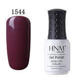 HNM 8ml Soak Off Gel Nail Polish UV LED Gel Polish 58 Colors Gelpolish Semi Permanent Hybrid Polish Varnish GelLak Lacquer ink