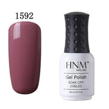 HNM 8ml Soak Off Gel Nail Polish UV LED Gel Polish 58 Colors Gelpolish Semi Permanent Hybrid Polish Varnish GelLak Lacquer ink