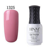 HNM 8ml Soak Off Gel Nail Polish UV LED Gel Polish 58 Colors Gelpolish Semi Permanent Hybrid Polish Varnish GelLak Lacquer ink